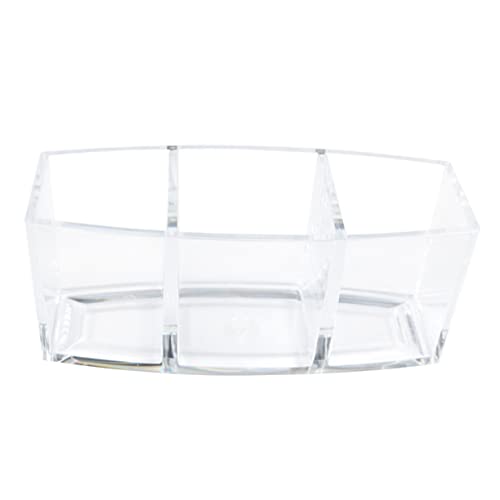 EXQUIMEUBLE 1stück Transparent Acrylic Desktop Storage Box Mit Fächern Für Kosmetik Make-up-organizer Für Schreibtisch Aufbewahrungslösung Für Schönheitsprodukte Und Kleine Accessoires von EXQUIMEUBLE