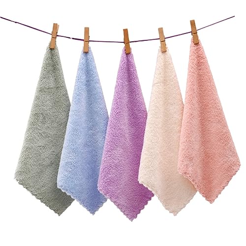 EXQUIMEUBLE 10stücke Gesichts Make-up Entferner Mikrofasertücher Waschlappen Für Damen Gesichtshandtuch Waschbar Und Maschinenwäschegeeignet von EXQUIMEUBLE