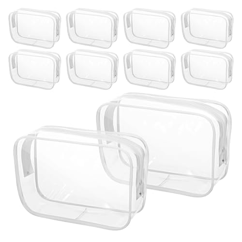 EXQUIMEUBLE 10 Stück Kosmetiktaschen mit Reißverschluss Toilettentaschen für Damen Transparente Reiseorganizer für Kosmetik Pflegeprodukte EXQUIMEUBLE 10 Stück Kosmetiktaschen mit Reißverschluss Toilettentaschen für Damen Transparente Reiseorganizer für Kosmetik Pflegeprodukte von EXQUIMEUBLE