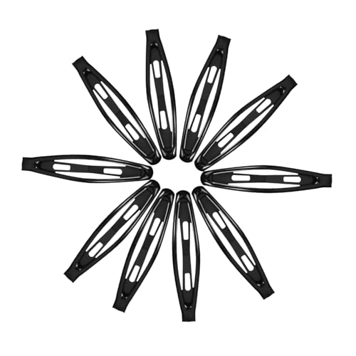 EXQUIMEUBLE 10stücke Schwarz Haarspangen Junge Mädchen Barrettes Mädchen Metall Snap Haarnadeln Für Junge Und Kleinkinder von EXQUIMEUBLE