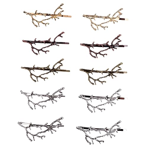EXQUIMEUBLE 10stücke Teilige Zweig Geweih Haarspangen Für Mädchen Exquisiter Haar-clip Haarschmuck Besondere Anlässe von EXQUIMEUBLE