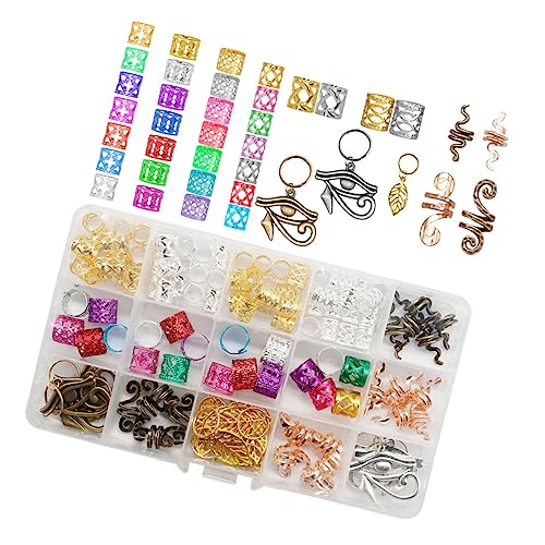 EXQUIMEUBLE 116stücke Dreadlocks Perlen Haar Manschetten Zubehör Dreadlock Accessoires Für Frisuren Und Haarschmuck Für Partys Hochzeiten Und Fotos von EXQUIMEUBLE