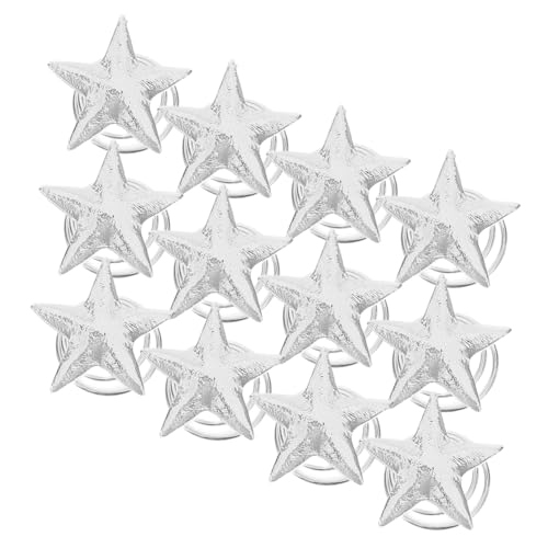 EXQUIMEUBLE 12stücke Stern-haarspangen Silberne Spiral-haarclips Für Damen Stylische Haarschmuck-accessoires Für Partys Büro Und Freizeit Rutschfest Und Leicht Für Jeden Anlass von EXQUIMEUBLE