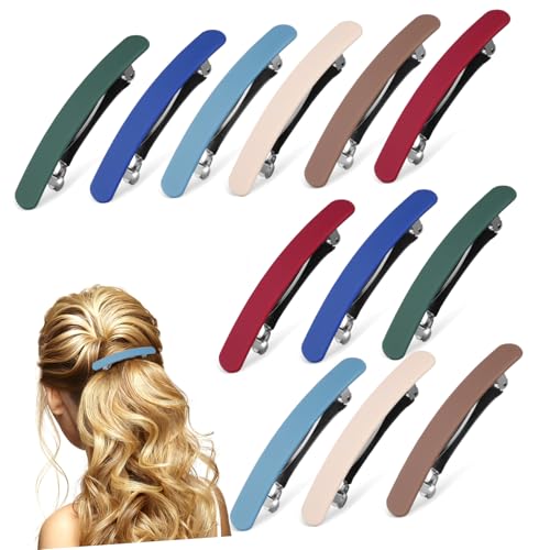 EXQUIMEUBLE 12stücke Teiliges Matte Haarklammern Für Frauen Rutschfeste Haarspangen Für Dickes Haar Starke Haltekraft Für Verschiedene Frisuren Und Anlässe von EXQUIMEUBLE