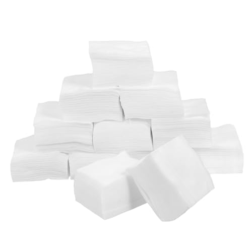 EXQUIMEUBLE 1200stücke Einweg-make-up-entferner-wattepads Saugfähige Gesichtstücher Aus Vliesstoff Für Augen-make-up-entfernung Nagelreinigung Und Allzweckreinigung Handtücher Für Saubere Haut von EXQUIMEUBLE