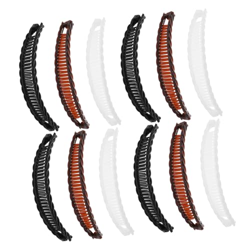 EXQUIMEUBLE 12stücke Bananen-haarspangen Für Damen Haarkamm-clips Verschiedene Haaraccessoires Vintage-haarspangen Dickes Haar Lockiges Haar Pferdeschwanzhalter von EXQUIMEUBLE