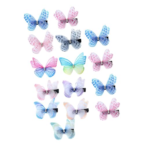 EXQUIMEUBLE 15 Stück Teiliges Dünne Doppellagige Schwebende Schmetterlings haarclips aus Feinem Tüll Temperamentvoller Haarschmuck für Damen und Mädchen Leichter Bequemer Zufällige Farbe EXQUIMEUBLE 15 Stück Teiliges Dünne Doppellagige Schwebende Schmetterlings haarclips aus Feinem Tüll Temperamentvoller Haarschmuck für Damen und Mädchen Leichter Bequemer Zufällige Farbe von EXQUIMEUBLE