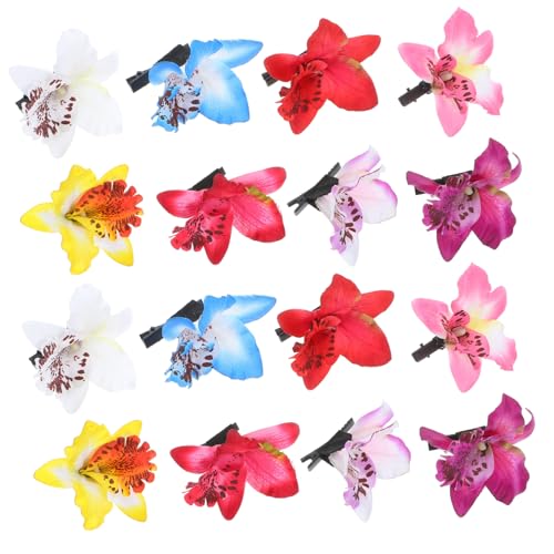 EXQUIMEUBLE 16 Stück Teiliges Blumen haarspangen Frauen Leichte Bequeme Haarklammern für Kurze Haare Modische Boho haaraccessoires Langlebig Geeignet für Hochzeit Geburtstag und Alltag von EXQUIMEUBLE