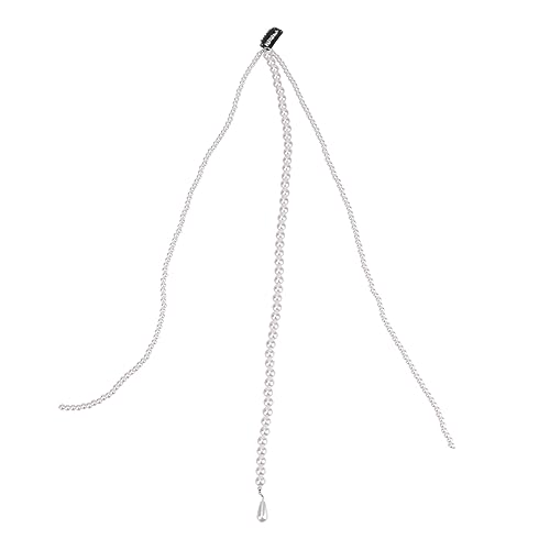 EXQUIMEUBLE 1stück Lange Haarnadel Mit Perlensträngen Modisches Haarschmuck-accessoire Für Frauen Und Mädchen Elegante Haarkette Zur Dekoration Von Pferdeschwänzen Und Hochsteckfrisuren von EXQUIMEUBLE