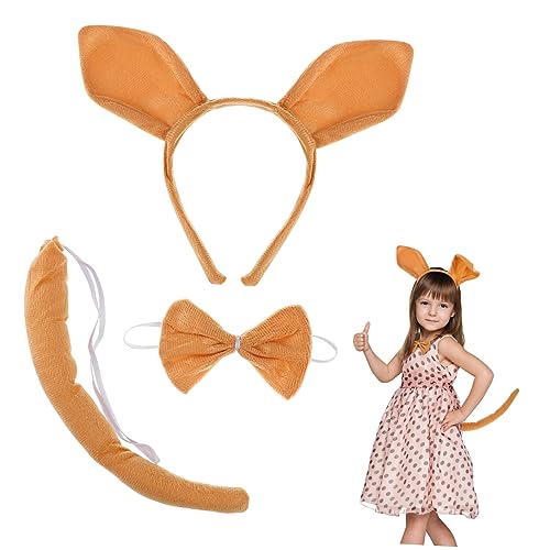 EXQUIMEUBLE 1Satz Kostümset für Tierkostüm mit Haarreif und Fliege Geburtstagsfeiern Cosplay und Karneval und Lustiges Accessoire für Festliche Anlässe von EXQUIMEUBLE