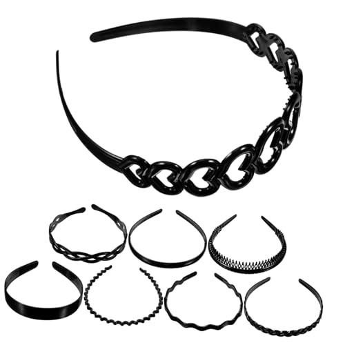 EXQUIMEUBLE 1Satz Teiliges Haarbügel für Unisex Wellenförmige Zähne Rutschfester Haarreif aus Hartplastik für Damen und Herren Schwarz Haarschmuck für Haartypen EXQUIMEUBLE 1Satz Teiliges Haarbügel für Unisex Wellenförmige Zähne Rutschfester Haarreif aus Hartplastik für Damen und Herren Schwarz Haarschmuck für Haartypen von EXQUIMEUBLE