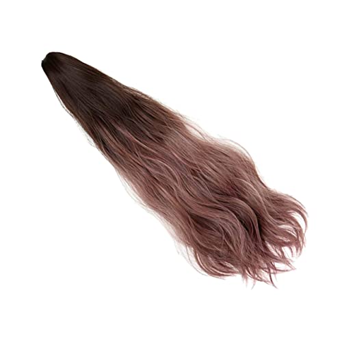 EXQUIMEUBLE Lange Wellige Pferdeschwanz Perücke für Damen 1Stück Realistische Haarverlängerung Modisches Haarteil Lockige Extensions für Alltag Bequem und Hautfreundlich von EXQUIMEUBLE