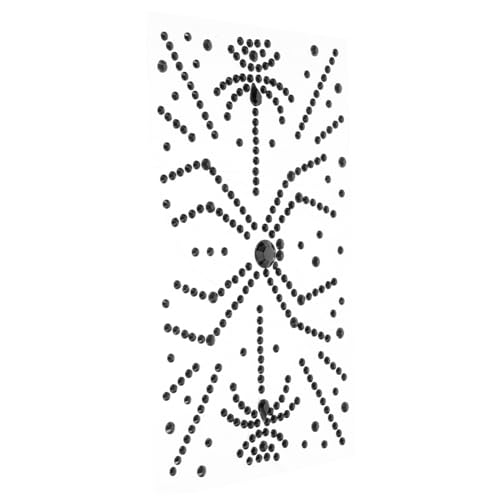 EXQUIMEUBLE 1blatt Halloween Gesichtsglitzer Aufkleber Selbstklebende Edelsteine Für Frauen Vintage Dunkel-design Einfach Anzuwenden Für Kostümpartys Und Festivals Strasssteine Mit von EXQUIMEUBLE