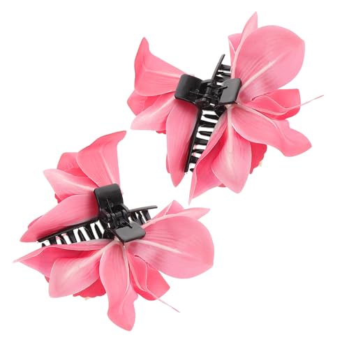 EXQUIMEUBLE 2stücke Blumen-haarspangen Für Damen Rutschfeste Hawaii-haarclips Für Dickes Und Dünnes Haar Haaraccessoires Im Tropischen Stil Für Urlaub Strandfotografie von EXQUIMEUBLE
