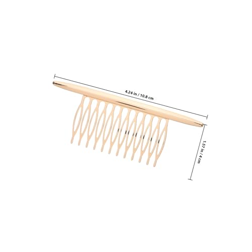 EXQUIMEUBLE 2 Stück Elegante Haarklammern aus Langlebiger Legierung Modische Glatte Französische Seitenkämme in Gold und Silber Vielseitiger Haarschmuck für Frauen und Mädchen bei Alltag EXQUIMEUBLE 2 Stück Elegante Haarklammern aus Langlebiger Legierung Modische Glatte Französische Seitenkämme in Gold und Silber Vielseitiger Haarschmuck für Frauen und Mädchen bei Alltag von EXQUIMEUBLE