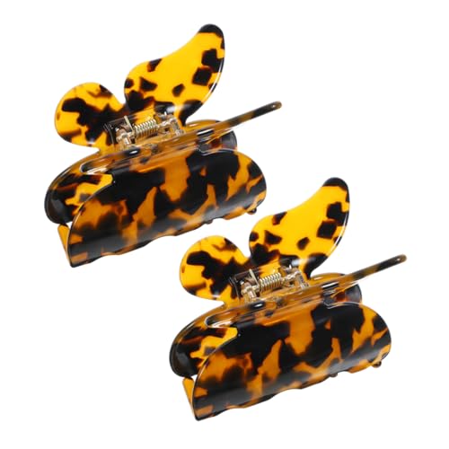 EXQUIMEUBLE 2 Stück Haargreifer-haarnadel Krallenclip Aus Acetat Pferdeschwanz Haarspange Aus Acetat Schmetterling Süße Haarklammern Styling Mädchen Schließe Brötchen Leopard Acetatfolie EXQUIMEUBLE 2 Stück Haargreifer-haarnadel Krallenclip Aus Acetat Pferdeschwanz Haarspange Aus Acetat Schmetterling Süße Haarklammern Styling Mädchen Schließe Brötchen Leopard Acetatfolie von EXQUIMEUBLE