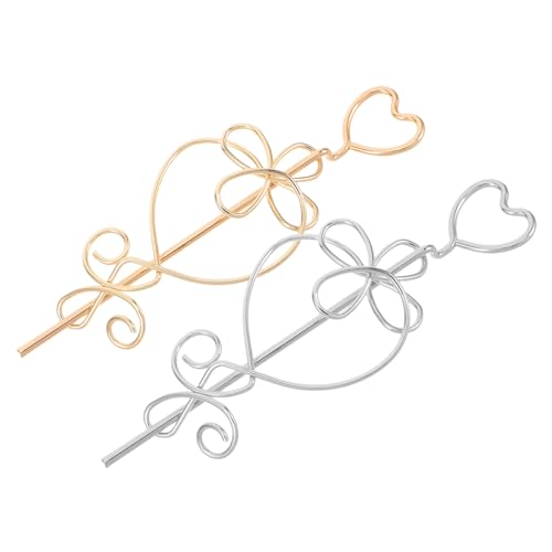 EXQUIMEUBLE 2stücke Wikinger-haarstäbe Knotenhaarnadeln Haarschmuckstab Für Frauen Vintage Design Als Accessoire Für Knoten Dutt Haar von EXQUIMEUBLE