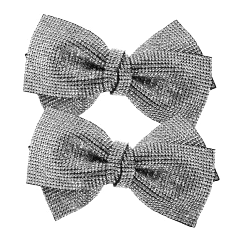 EXQUIMEUBLE 2stücke Strass Schleifen Haarspangen Funkelnde Haaraccessoires Für Frauen Und Mädchen Dekorative Haarklammern Für Hinterkopf Glitzernde Haarschmuck Für Festliche Anlässe von EXQUIMEUBLE