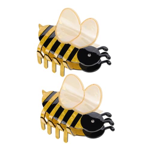 EXQUIMEUBLE 2stücke Haarklammern Mit Bienenkrallen-design Süße Haarstyling-clips Für Mädchen Und Damen Lustige Haaraccessoires Zum Hochstecken von EXQUIMEUBLE