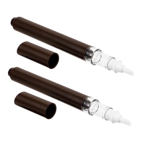 EXQUIMEUBLE 2stücke Leerer Nagelhautölstift Mit Pinselkopf Lipgloss-flasche Lipgloss-container Für Damen Wiederverwendbarer Nagelölstift Für Maniküre von EXQUIMEUBLE