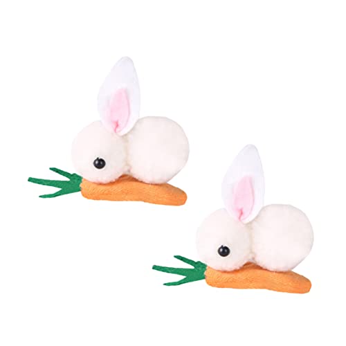 EXQUIMEUBLE 2 Stück Plüsch Kaninchen Haarclips Für Kinder Flauschige Haarnadeln Im Hasen Design Bequem Und Sicher Für Kleine Mädchen Zu Ostern Leichte Und Langlebige Haarspangen von EXQUIMEUBLE
