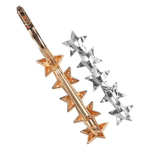 EXQUIMEUBLE 2 Stücke Haarklammern Stern Design für Damen Haarschmuck Clips mit Sicherem Federmechanismus für Dickes und Mittellanges Haar von EXQUIMEUBLE