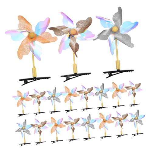 EXQUIMEUBLE 20stücke Windmühlen-haarspangen Pailletten-haarspangen Party-haarschmuck Für Mädchen Und Frauen Haarschmuck Für Alltag Und Feiern von EXQUIMEUBLE