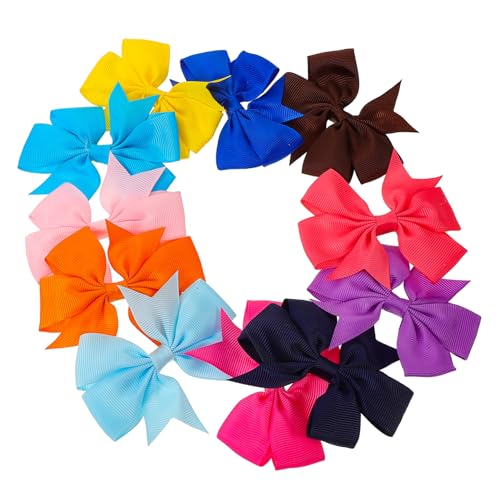 EXQUIMEUBLE 20stücke Haarschleifenclip Haarschleifen Für Kleinkinder Mädchen Babyschmuck Babyhaarspangen Haarschmuck Für Junge Mädchen Mit Hochwertigen Materialien Und Süßem Design Für von EXQUIMEUBLE