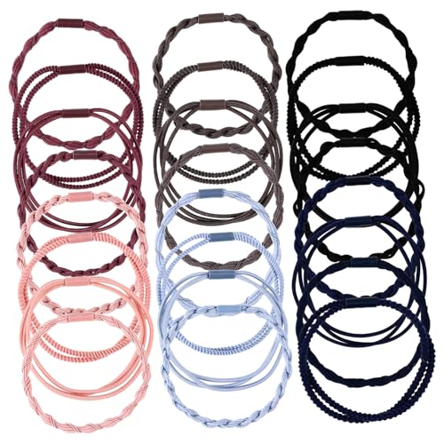 EXQUIMEUBLE 24stücke Haargummis Boho-haargummis Armband- Elastische Für Frauen Und Mädchen Mit Hervorragender Elastizität Und Festem Grip von EXQUIMEUBLE