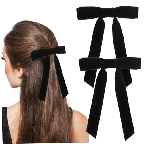 EXQUIMEUBLE 2Stücke Haarschleifen für Damen Dünne Haarbögen mit Sicherem Vielseitig für Haartypen Stilvolles Accessoire für Einfach zu Verwenden und Schonend von EXQUIMEUBLE