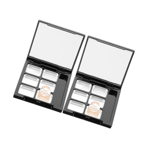 EXQUIMEUBLE 2sätze Leere Fächer Lippenstift Und Lidschattenpalette Nachfüllbare Kosmetik-organizer Vielseitige Make-up Lagerlösung Für Lippenstift Und Lidschatten von EXQUIMEUBLE