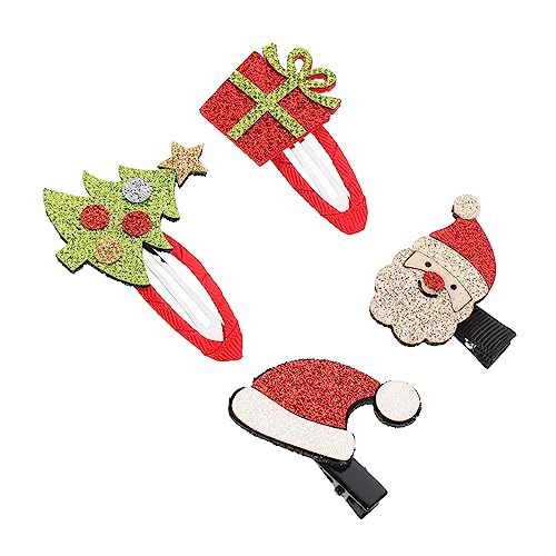 EXQUIMEUBLE 2sätze Weihnachts Haarschmuck Für Mädchen Teiliges Mit Niedlichen Haarclips Für Festliche Anlässe Farbenfrohe Designs Bequem Und Einzigartig Für Kleine Junge Mädchen Und von EXQUIMEUBLE