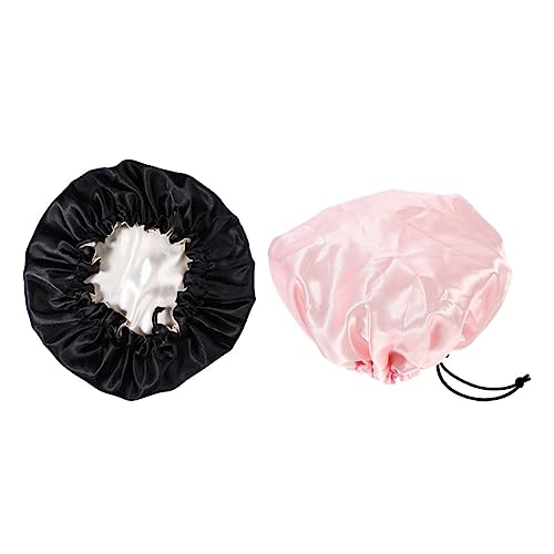 EXQUIMEUBLE 2stücke Bademützen Aus Weicherem Tuch Für Junge Mädchen Einfache Bademütze Junge Mädchen-haarpflegemützen Für Gesichtwaschen Und Schlafen von EXQUIMEUBLE