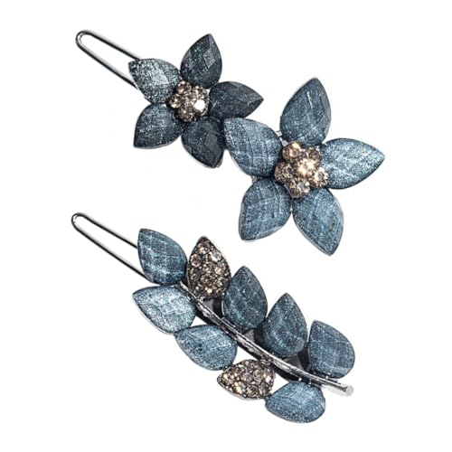 EXQUIMEUBLE 2stücke Blumen Haarspange Seitliche Haarspange Haarspangen Für Frauen Blumige Haarnadel Blumen Haarspangen Haar Zubehör Für Damen von EXQUIMEUBLE