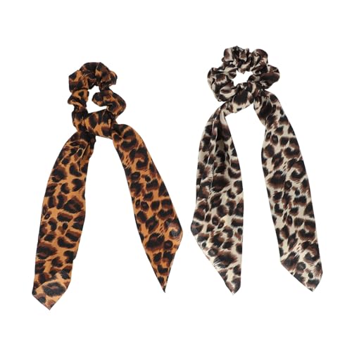 EXQUIMEUBLE 2stücke Langes Haargummi Bedruckte Haargummis Modische Haarringe Dekorative Haarbands Für Frauen Und Mädchen Geeignet Für Verschiedene Anlässe von EXQUIMEUBLE