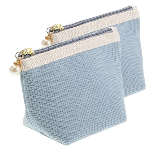 EXQUIMEUBLE 2stücke Mini Kosmetiktasche Für Damen Tragbare Makeup Pouch Für Reisen Kleine Und Niedliche Organizer Für Lippenstifte Wasserabweisend Und Kompakt von EXQUIMEUBLE