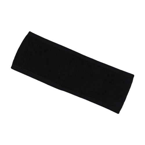 EXQUIMEUBLE 3 STÜCKE Teiliges Verstellbares Haarband Atmungsaktive Bad Haarbänder für Damen und Mädchen Praktische Stirnbänder zum Waschen und Make Up Schwarzes Schlichtes Design für Alltag von EXQUIMEUBLE