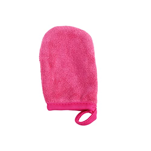 EXQUIMEUBLE 3stücke Make-up Entferner Handschuhe Weiche Wiederverwendbare Reinigungspads Für Sanfte Gesichtsreinigung Für Hauttypen Lebhaftem Rosé von EXQUIMEUBLE