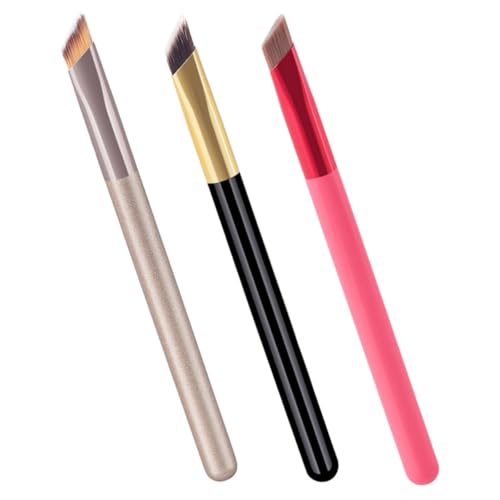 EXQUIMEUBLE 3 Stück Make up Pinsel Weiche Lidschatten Augenbrauenpinsel in Braun Schwarz Vielseitig für Professionelles und Privates Augen make up Langlebig und Einfach Anzuwenden von EXQUIMEUBLE