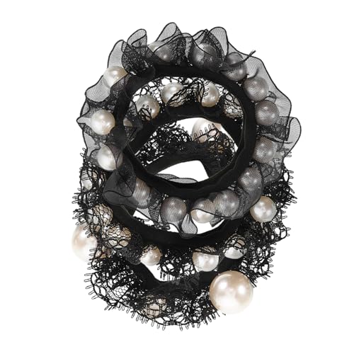 EXQUIMEUBLE 3stücke Elastische Haargummis Für Frauen Simulation Perlen Pferdeschwanz-halter Haar Seile Stilvolle Haar Zubehör von EXQUIMEUBLE