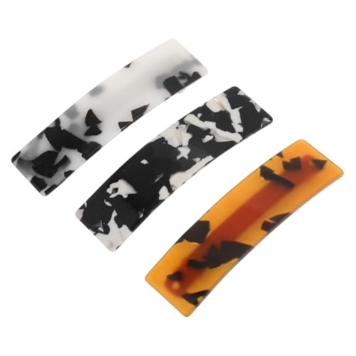 EXQUIMEUBLE 3 Stück Teiliges Acetat Haarspangen für Damen mit Leoparden Design Kleine Federnde Haarklammern für Dünnes Haar Modischer Haarschmuck für Alltag Party und Hochzeit von EXQUIMEUBLE