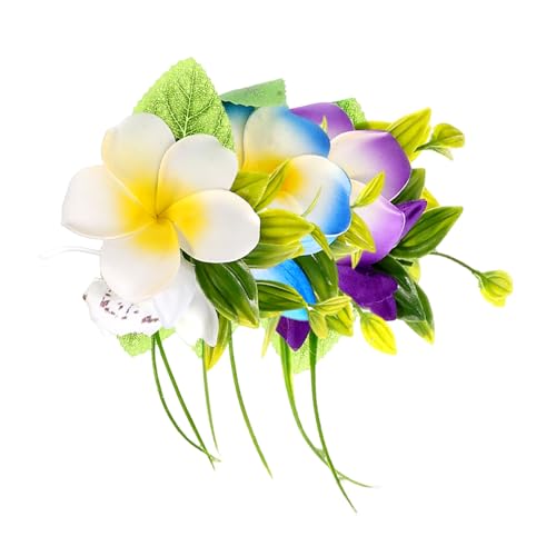 EXQUIMEUBLE 3stücke Hawaiianische Blumen Haarspangen Aus Kunstblume Haarnadeln Für Frauen Boho Party Strand Dekoration Plumeria Haar Clips Leicht Und Komfortabel von EXQUIMEUBLE