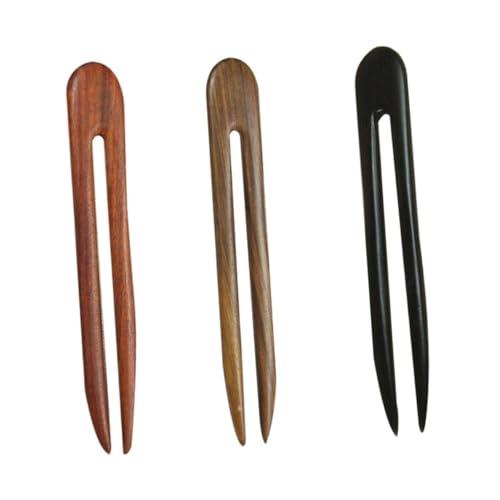 EXQUIMEUBLE 3 Stück U Förmige Haarnadeln aus Retro Haarforken für Damen Haarklammern Leicht und Langlebig Geeignet für Party Festival und Alltag Stilvolles Haar Accessoire von EXQUIMEUBLE