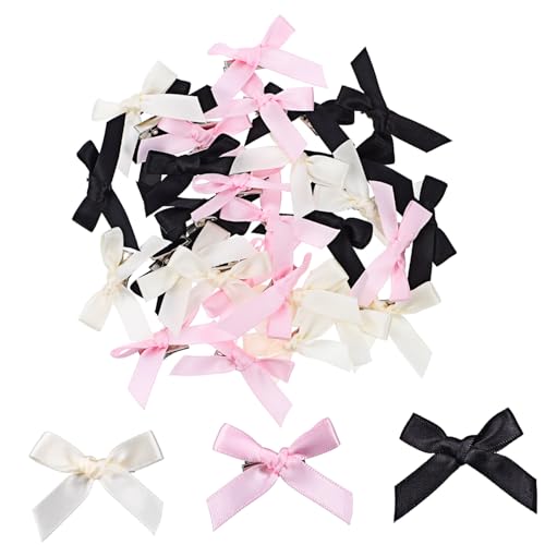 EXQUIMEUBLE 30stücke Damen Haarspangen Haarschmuck Mit Mini Schleife Bogen Haar Clips Haarspangen Für Frauen Haar Zubehör Styling Accessoires von EXQUIMEUBLE