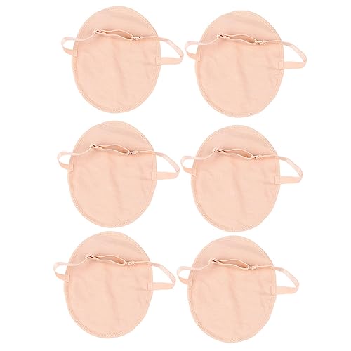 EXQUIMEUBLE 3paare Waschbare Achselschweißpads Damen Sommer Schwitzschutz Schnelltrocknendes Baumwollpad Atmungsaktiv Strapazierfähig Schultergürtel Nässe Schutz von EXQUIMEUBLE