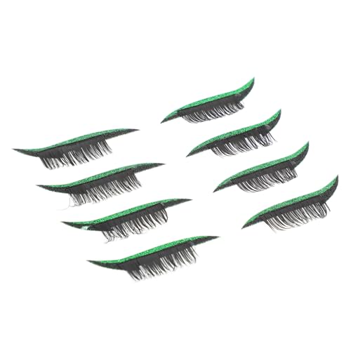 EXQUIMEUBLE 4 Paare Selbstklebende Eyeliner Wimpernaufkleber Glitzer Augen Make Up Sticker Leicht Atmungsaktiv Schmerzfrei Ablösbar für Frauen Tägliches Vergrößern der Augen von EXQUIMEUBLE