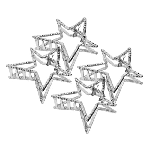EXQUIMEUBLE 4 Stck Teiliges Stern Haarklammern Metall Haarkralle Kleine Dekorative Haarspangen für Frauen Fester Langlebig Geeignet für Dickes und Vielseitig für Alltag und Festlichkeiten von EXQUIMEUBLE