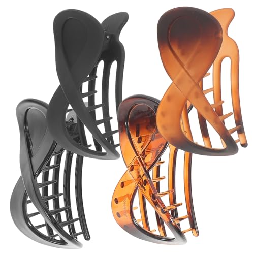 EXQUIMEUBLE 4 Stück Haarnadel frisuren haar Hochwertige Haarspangen Haarverzierung haarschmuck Styling flache Clips für Damen flache Klauenclips Französische Haarspangen Stk von EXQUIMEUBLE