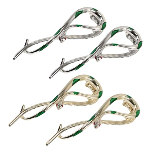 EXQUIMEUBLE 4 Stück Metallic French Hair Clip Verdrehte Haarnadeln in Gold und Silber Stabile Haarklammern für Hochzeiten Geburtstage Party damen Vielseitiger Haarschmuck für Mittleres Feines von EXQUIMEUBLE