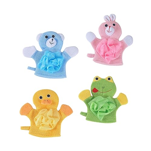 EXQUIMEUBLE 4Stücke Duschhandschuhe mit Badeblume Sanfte Peeling Handtücher für Empfindliche Haut Cartoon Design Hase Ente EXQUIMEUBLE 4Stücke Duschhandschuhe mit Badeblume Sanfte Peeling Handtücher für Empfindliche Haut Cartoon Design Hase Ente von EXQUIMEUBLE